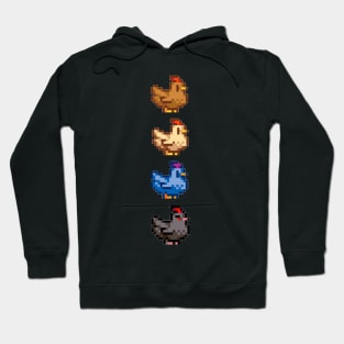 4 Chickens of Stardew Valley Hoodie